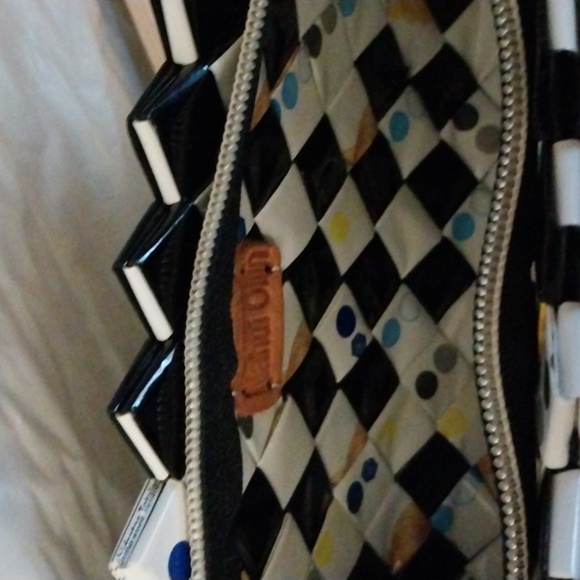 Nahui Ollin Woven Clutch Purse w/Red Wristlet Made of recycle Paper 10"x4 .5" x1 - Picture 4 of 12